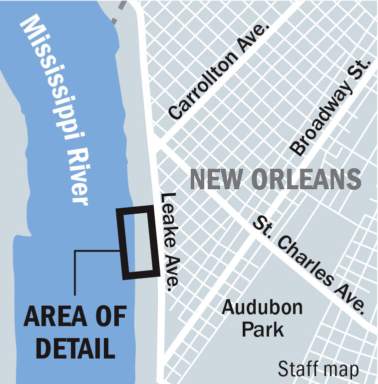 Corp floodwall locator map